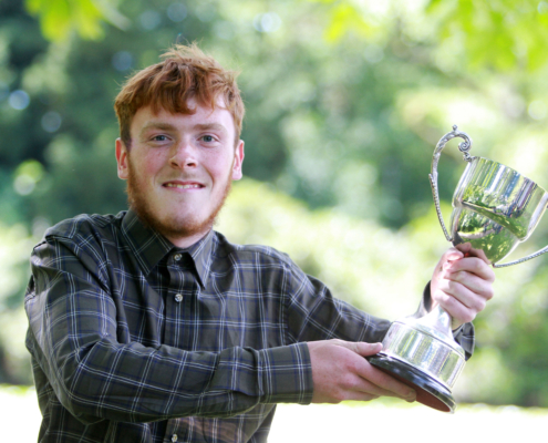 Ollie Wilson, winner of the Cross College Award EC Collins Trophy for Best Contribution to College Life.