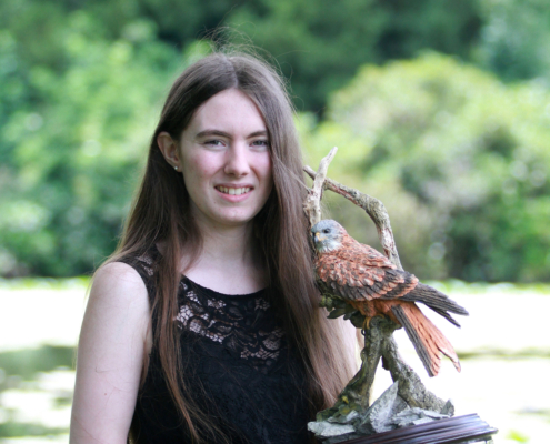 Land and Wildlife Management student Chelicerae Stevens, winner of the David Bostock Memorial Trophy for the Best Overall Student.